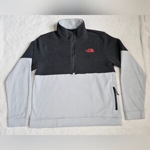 The North‎ Face Black and Gray Quarter-Zip Pullover Jacket Men's Size M